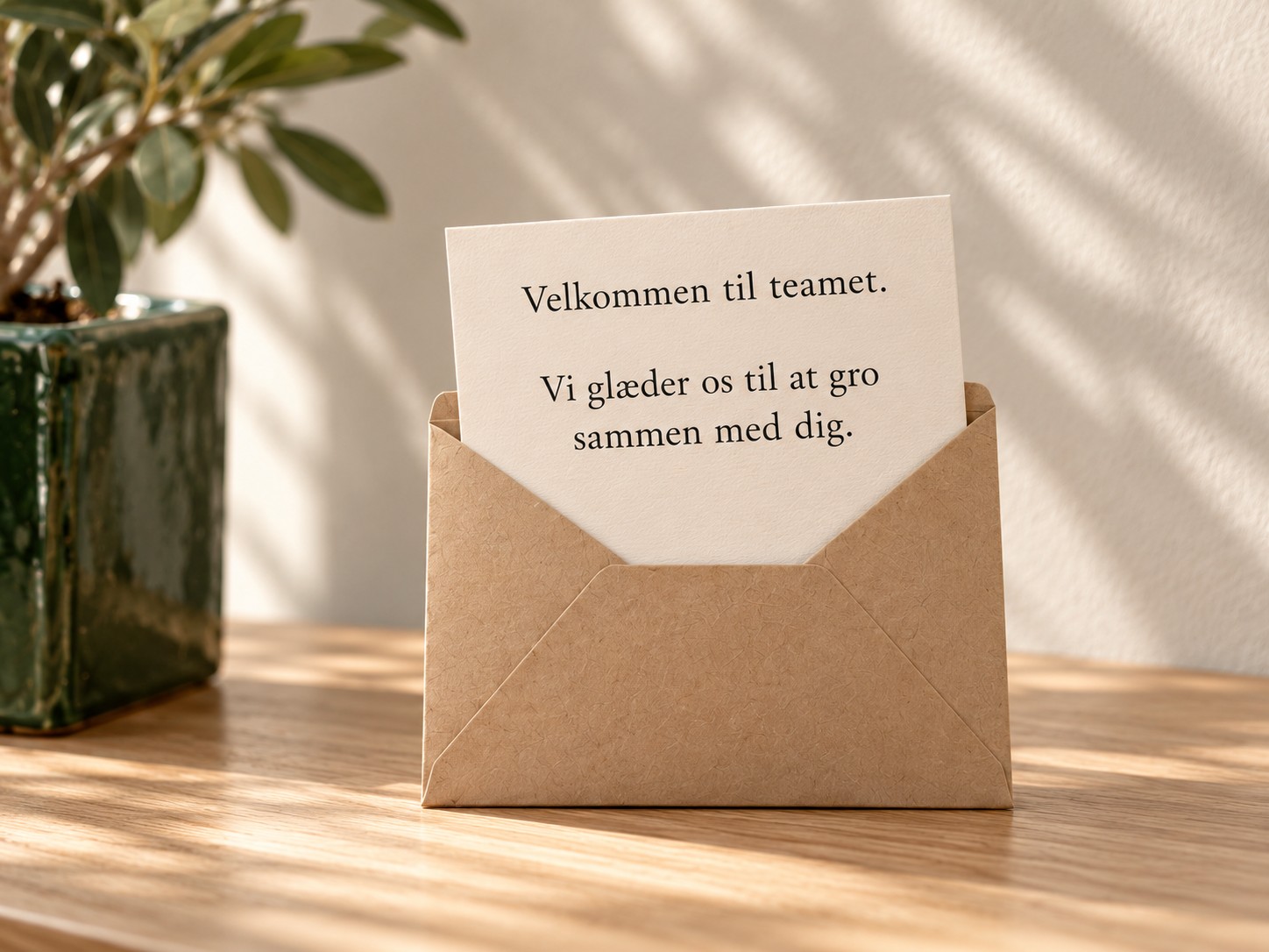 Kort og kuvert
